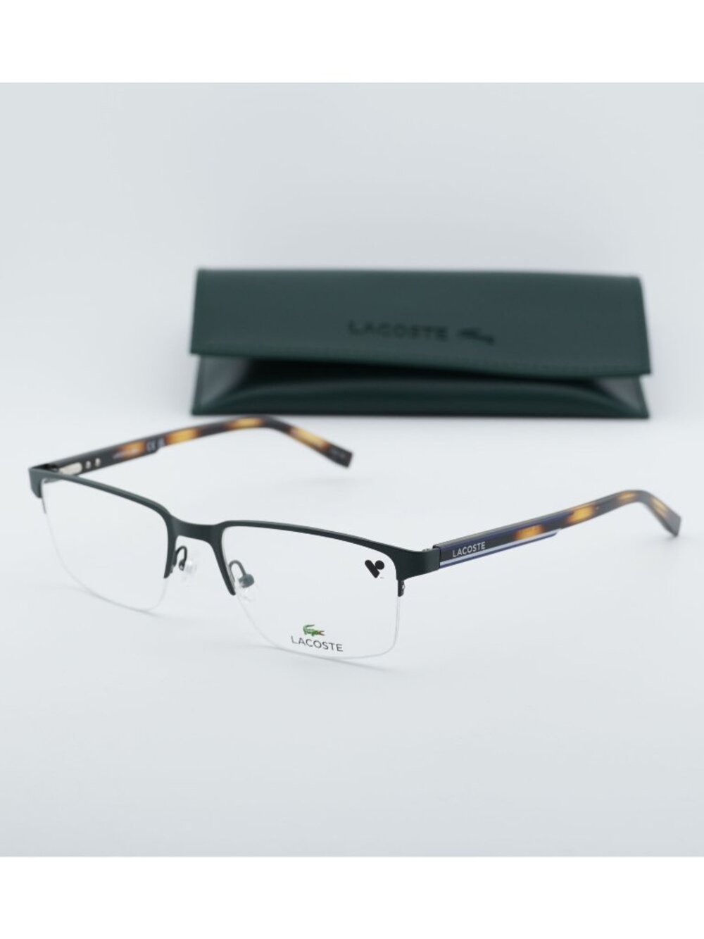 Lacoste L2279 201 Rectangle 55mm Eyeglasses - Semimatte Brown
